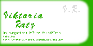 viktoria ratz business card